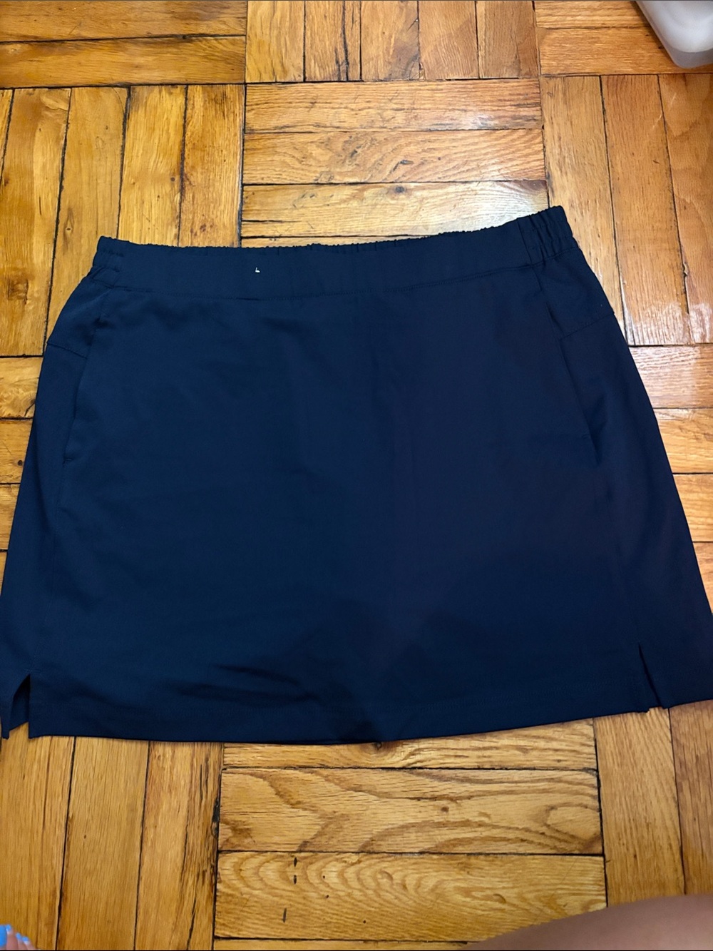 Lady Hagen Navy Elastic-Waist Golf Skort